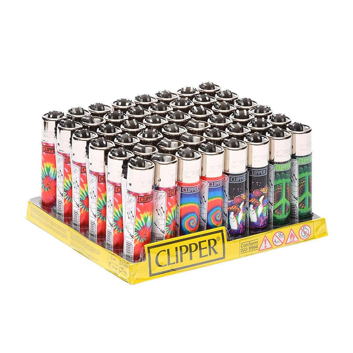 CLIPPER | 'Retail Display' Lighter Trippy Hippie Edition - 48 Count Image