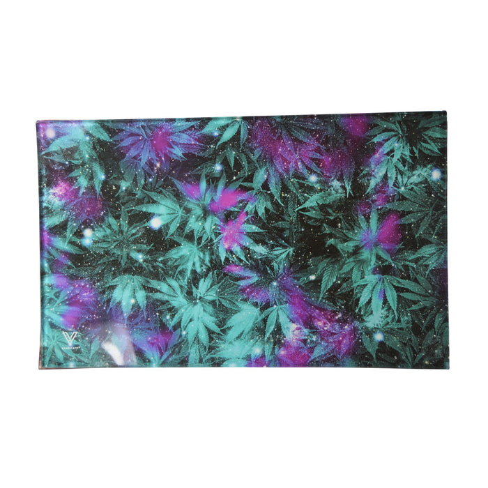 V-SYNDICATE | Cosmic Chronic Glass Rolling Tray | 10in x 6.3in - Medium - Glass Image