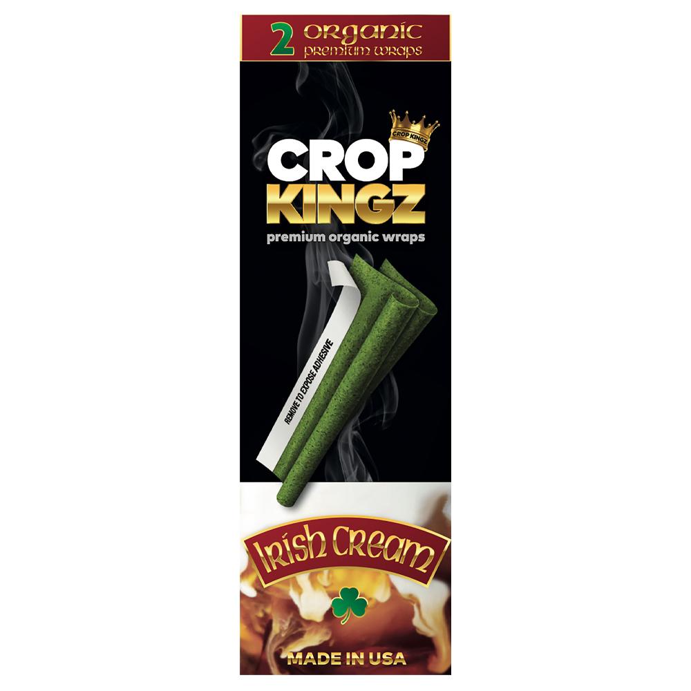 CROP KINGZ | 'Retail Display' Organic Hemp Blunt Wraps | Self Sealing - Irish Cream - 15 Count - 3