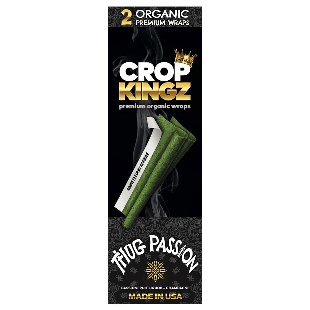 CROP KINGZ | 'Retail Display' Organic Hemp Blunt Wraps | Self Sealing - Thug Passion - 15 Count - 3