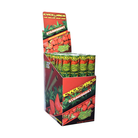 CYCLONES | 'Retail Display' 2x Hemp Cones | 109mm - Strawberry - 48 Count - 3