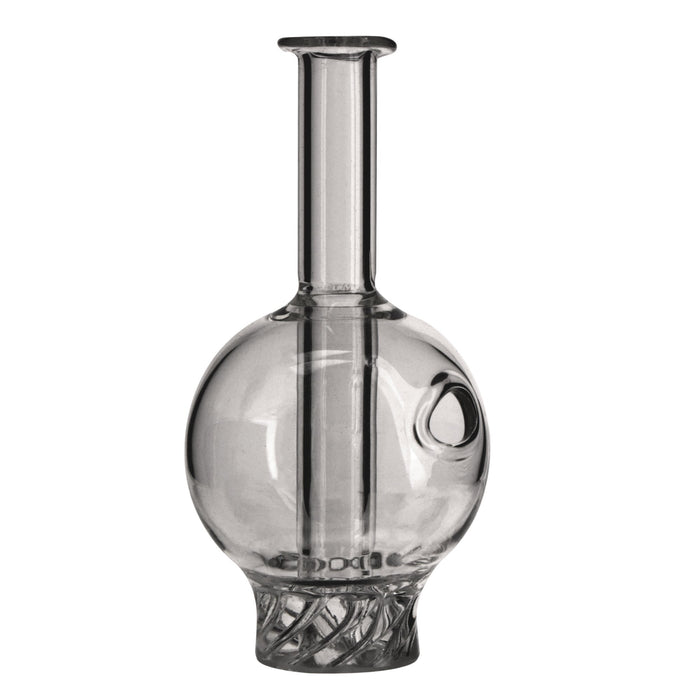 Bubble Carb Cap w/ Airflow Hole | 30mm - Glass - Smoke Image