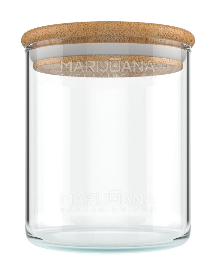 Glass Jar with Wooden Lid | 18oz - 144 Dram - 40 Count Image