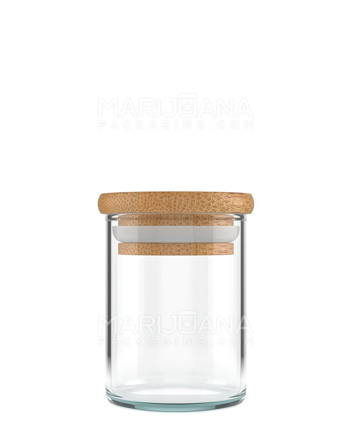 Glass Jar with Wooden Lid | 2oz - 16 Dram | Sample Image