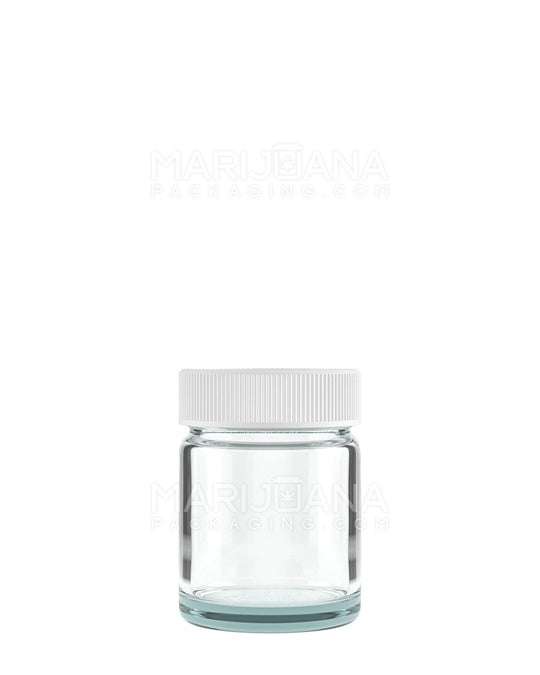 Glass Jars with White Cap | 38mm - 1oz - 252 Count - 1