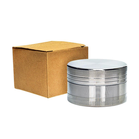 High Grade Magnetic Metal Grinder w/ Catcher | 3 Piece - 40mm - Silver - 5