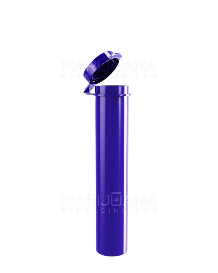 Opaque Hinged Lid Pre-Roll Tubes | 94mm - Purple - 100 Count Image