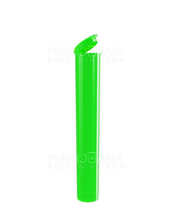 King Size Pop Top Translucent Plastic Pre-Roll Tubes | 116mm - Green - 100 Count Image