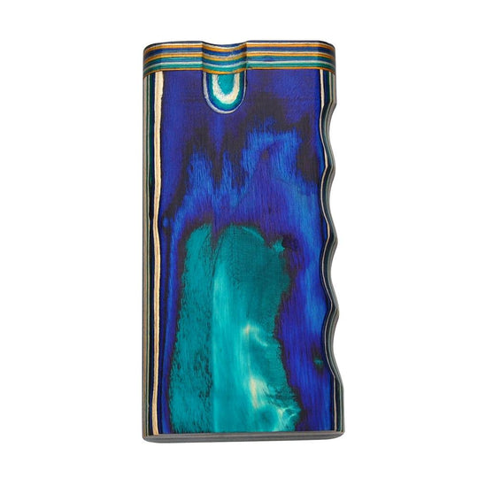 Spring Loaded Dugout Pipe Cigarette Holder | 4in Long - Wood - Assorted - 24