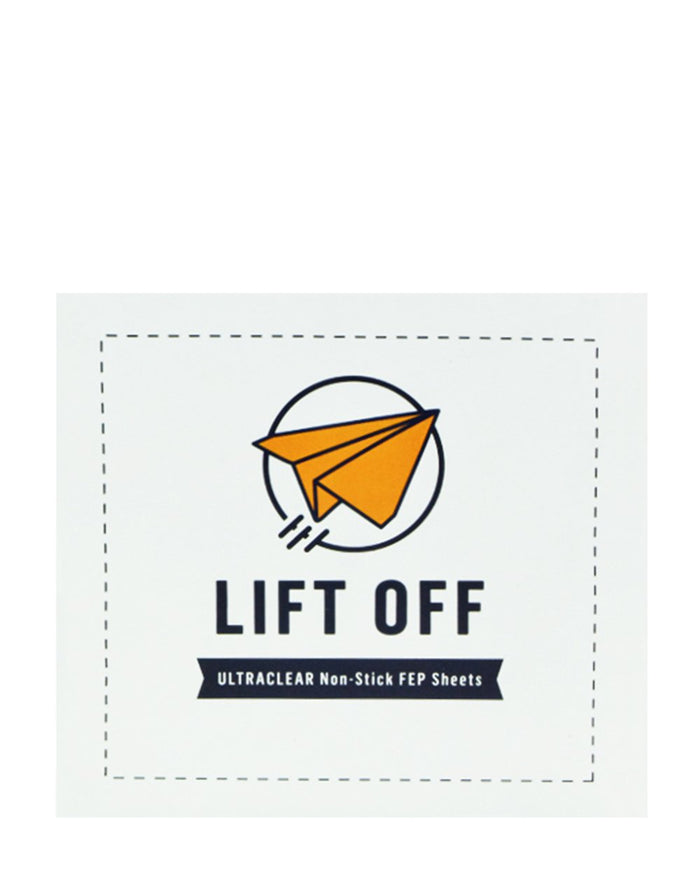 LIFT OFF | Ultraclear Non-Stick FEP Sheets | 4in x 4in | Sample Image