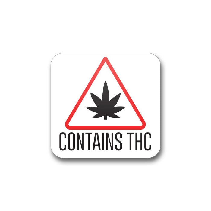 Massachusetts - Maine THC Triangle Labels | 1in x 1in - Square - 1000 Count Image