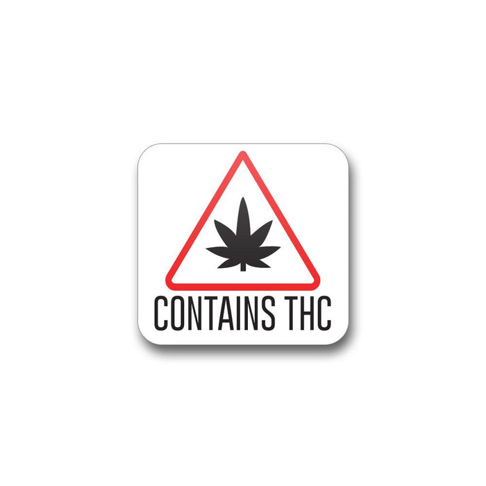 Massachusetts - Maine THC Triangle Labels | .75in x .75in - Square - 1000 Count Image