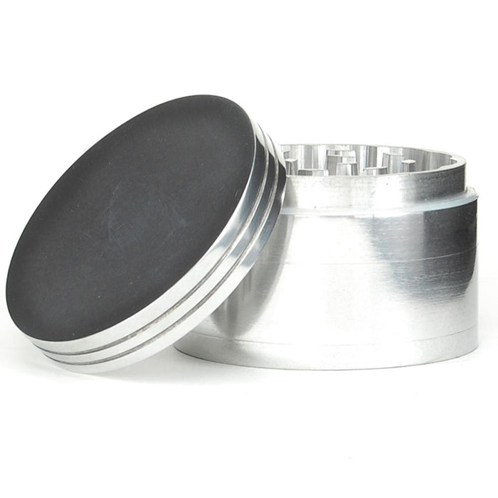 Magnetic Metal Grinder w/ Catcher | 4 Piece - 100mm - Silver Image