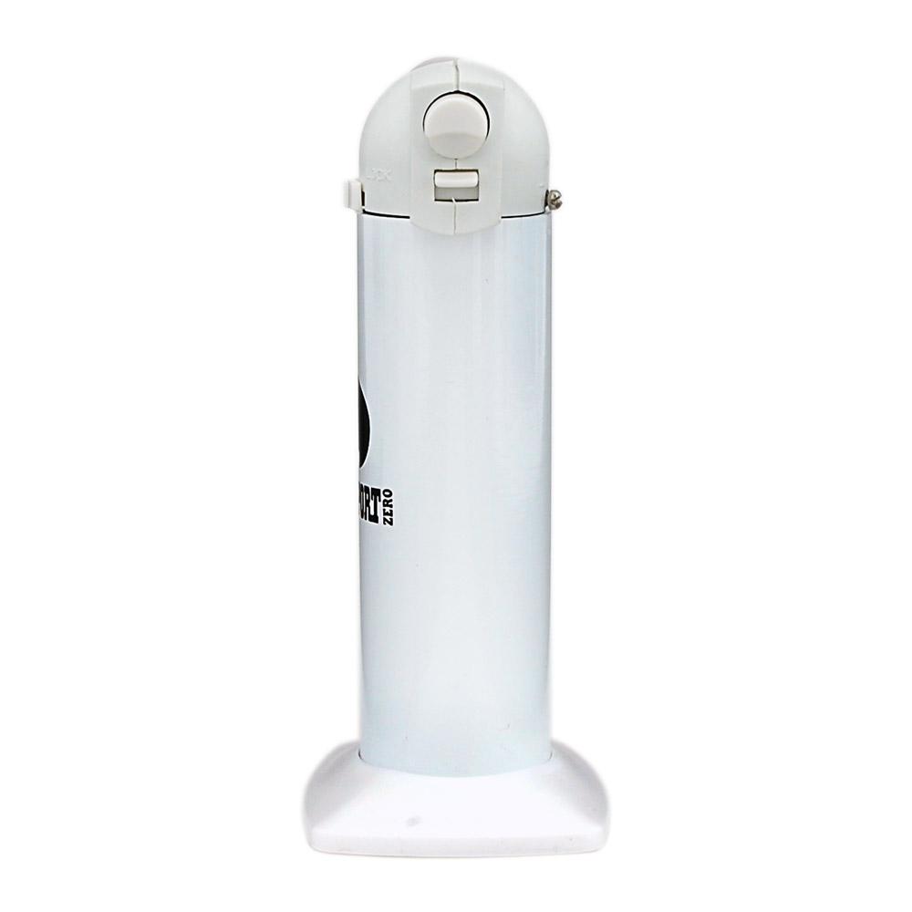 NEWPORT | Metal Cigar Torch w/ Safety Lock | 6in Tall - No Butane - White - 3