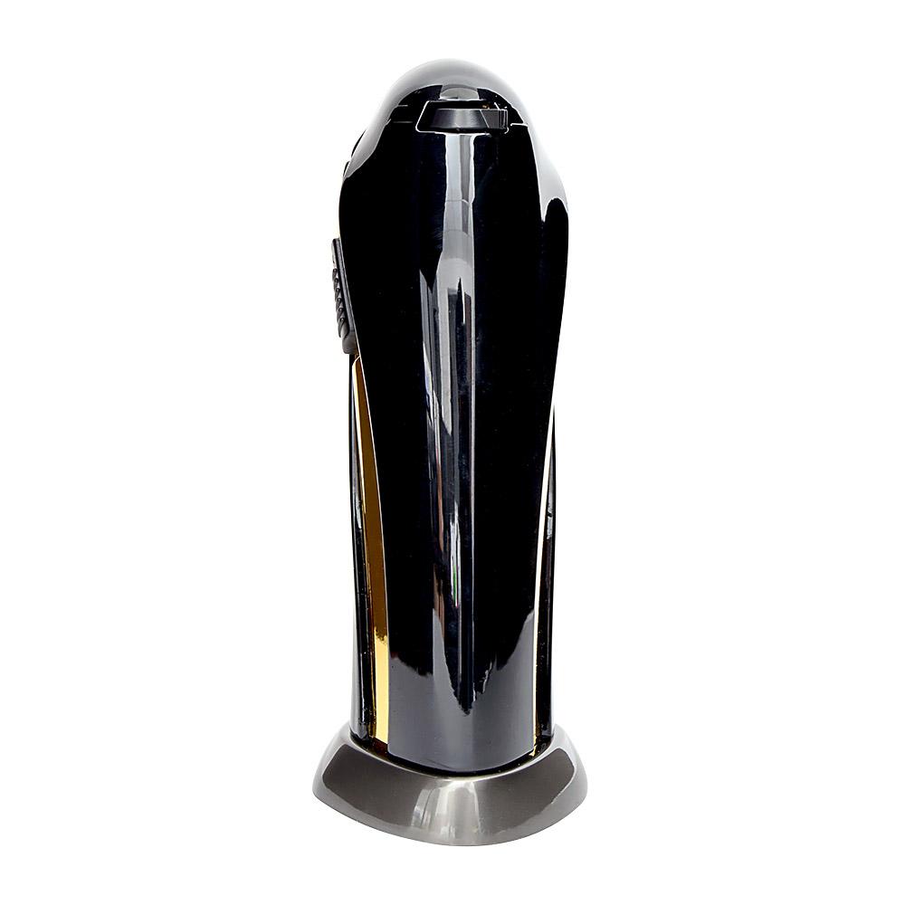 NEWPORT | Triple Flame Torch | 6in Tall - No Butane - Black & Gold - 3