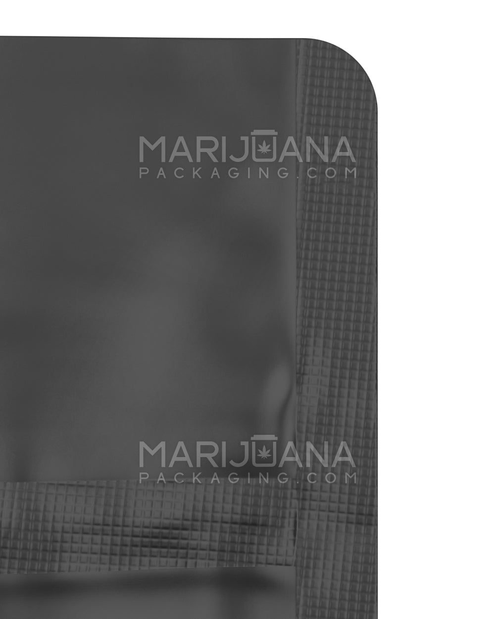 Tamper Evident | Matte Black Vista Mylar Bags for Pre-Roll/Syringe | 2.5in x 9in - 3.5g - 100 Count - 6