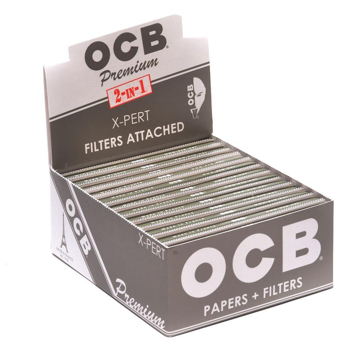 OCB | 'Retail Display' King Size Rolling Papers + Filters | 110mm - X Pert - 24 Count Image