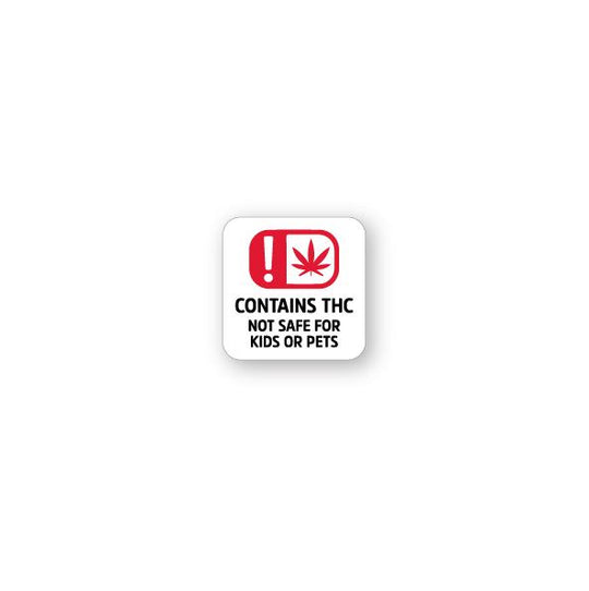 Oklahoma Universal Symbol Labels | 1in x 1in - Square - 1000 Count - 1