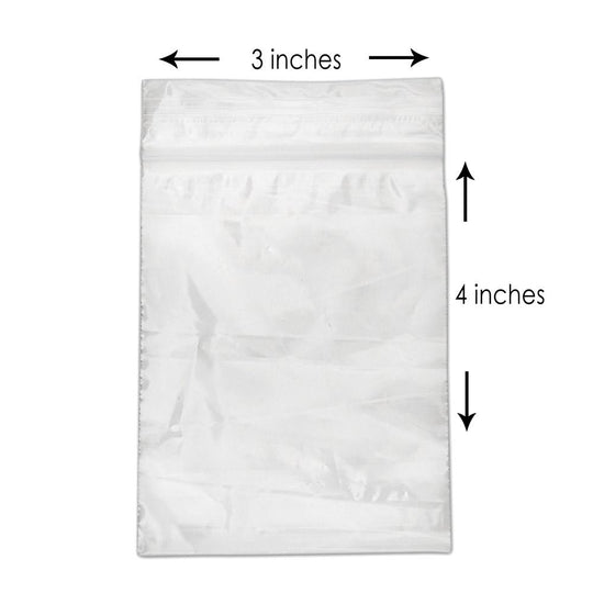 Plastic Bag | 3in x 4in - Clear - 1000 Count - 2