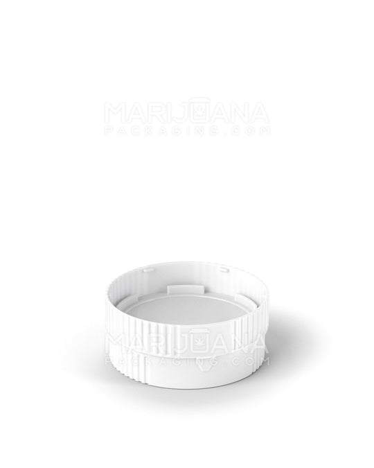 Child Resistant | Plastic Grinder Caps for Vials | 40/60 Dram - White - 50 Count - 6