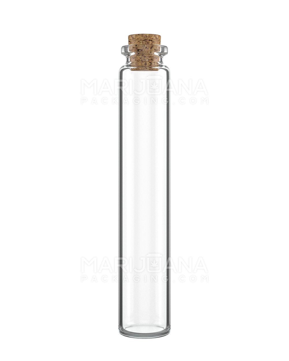 Glass Pre-Roll Tube with Cork Top | 120mm - Clear Glass | Sample - 1