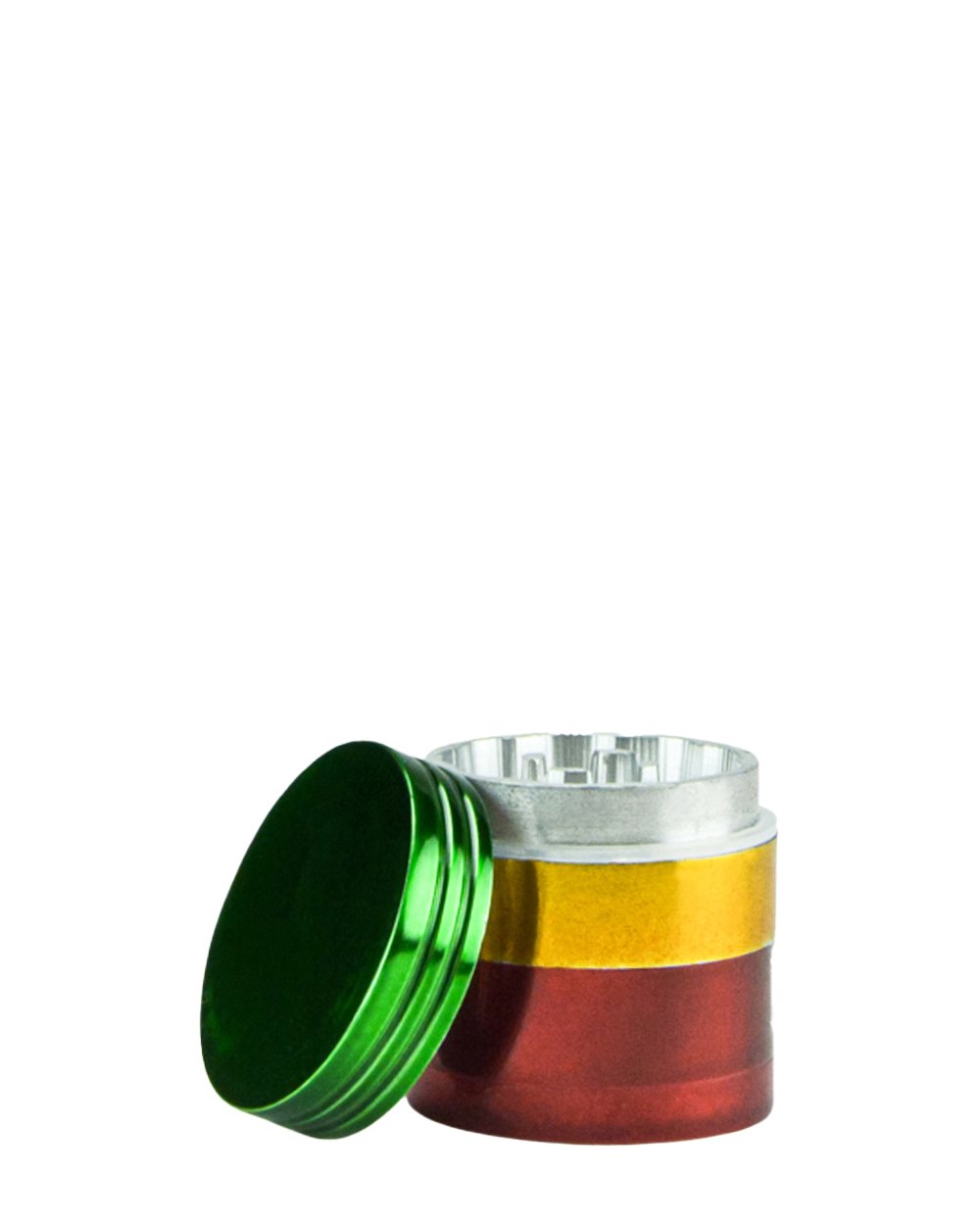 Magnetic Metal Grinder w/ Catcher | 4 Piece - 30mm - Rasta - 1