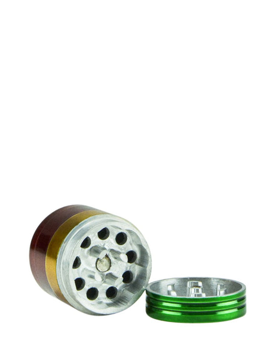 Magnetic Metal Grinder w/ Catcher | 4 Piece - 30mm - Rasta - 4