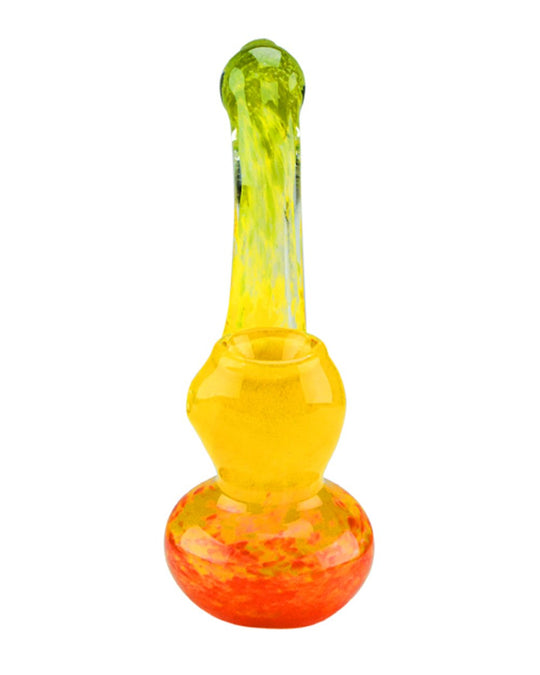 Frit Bubbler | 4.5in Tall - Glass - Rasta - 2