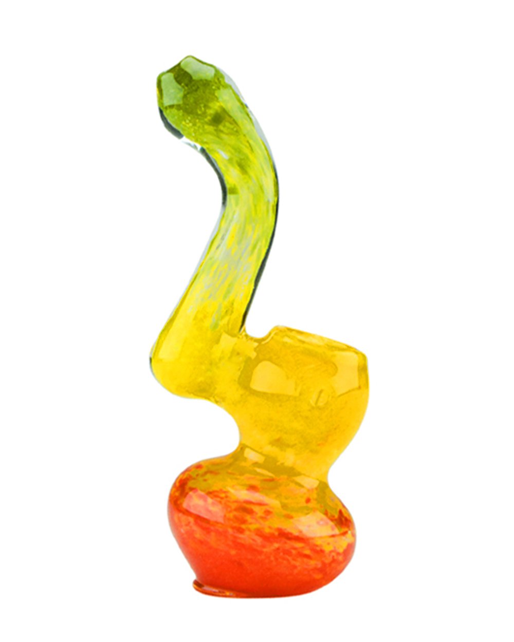 Frit Bubbler | 4.5in Tall - Glass - Rasta - 1