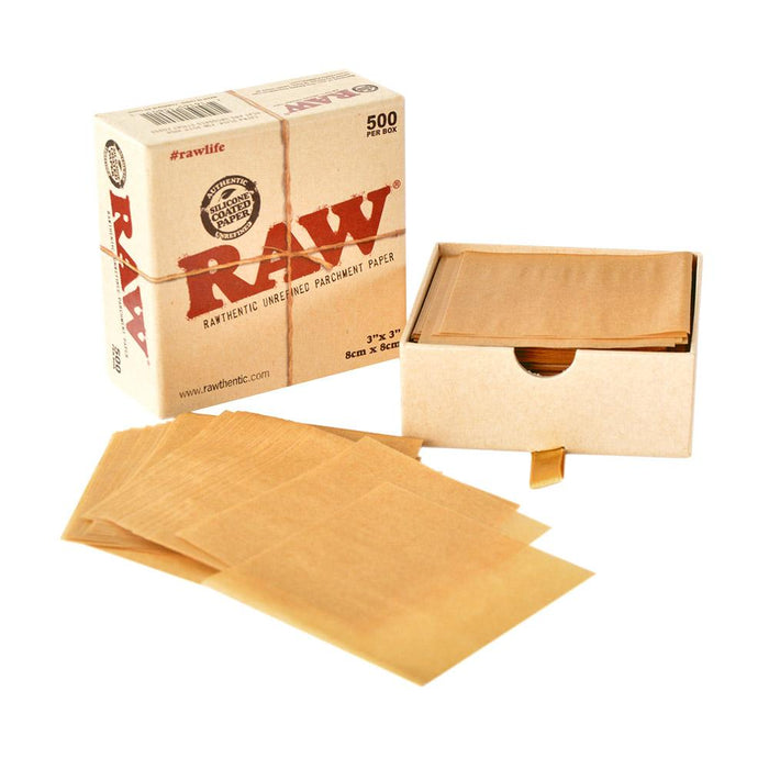 RAW | Parchment Squares | 3in x 3in - Natural - 500 Count Image