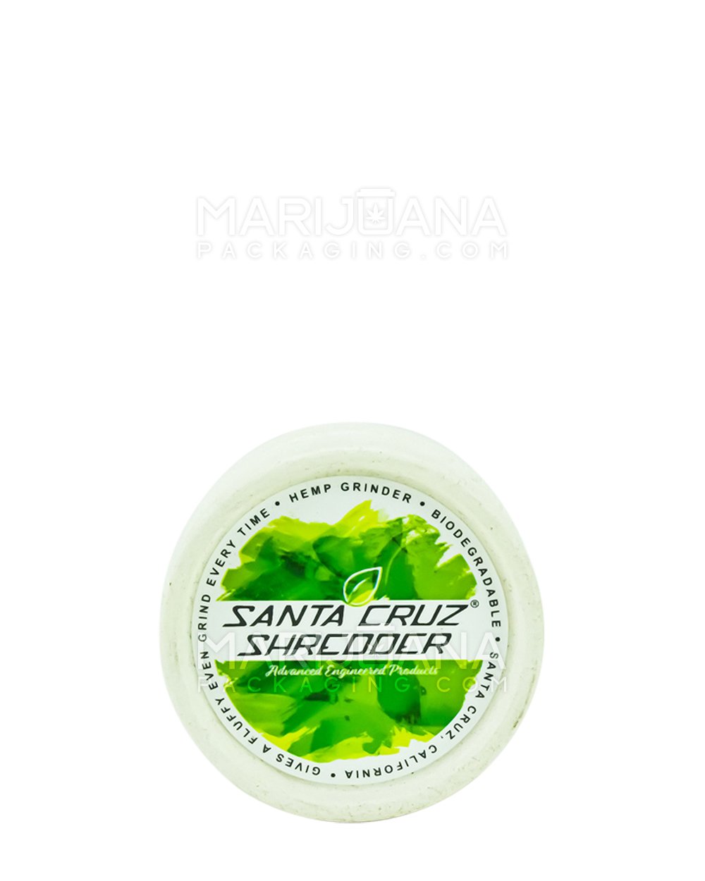 SANTA CRUZ SHREDDER | 'Retail Display' 100% Biodegradable Hemp Based Grinders | 2 Piece - White - 24 Count - 3