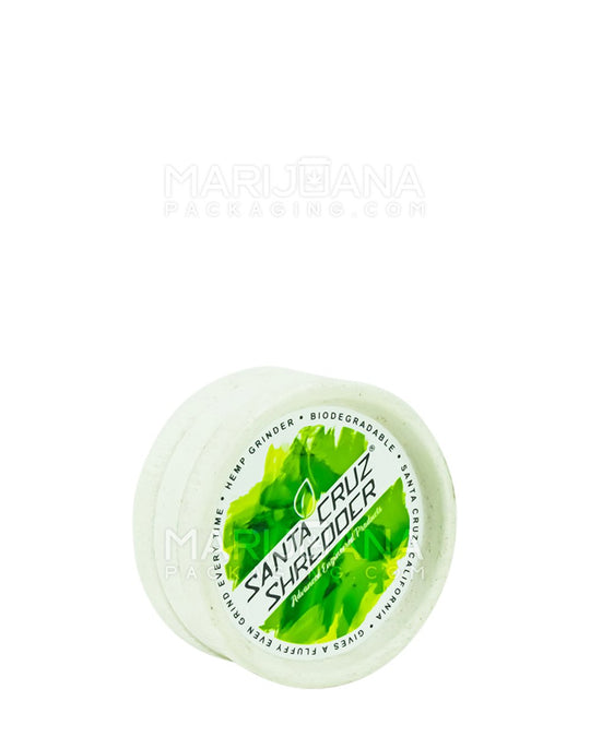 SANTA CRUZ SHREDDER | 'Retail Display' 100% Biodegradable Hemp Based Grinders | 2 Piece - White - 24 Count - 4