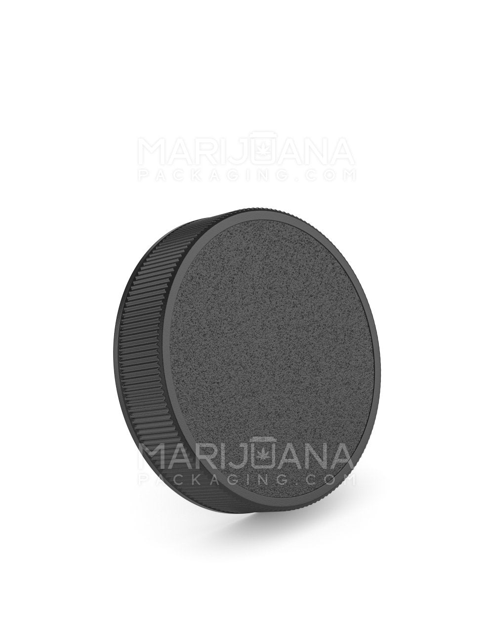 Ribbed Screw Top Plastic Caps | 63mm - Semi Gloss Black | Sample - 1