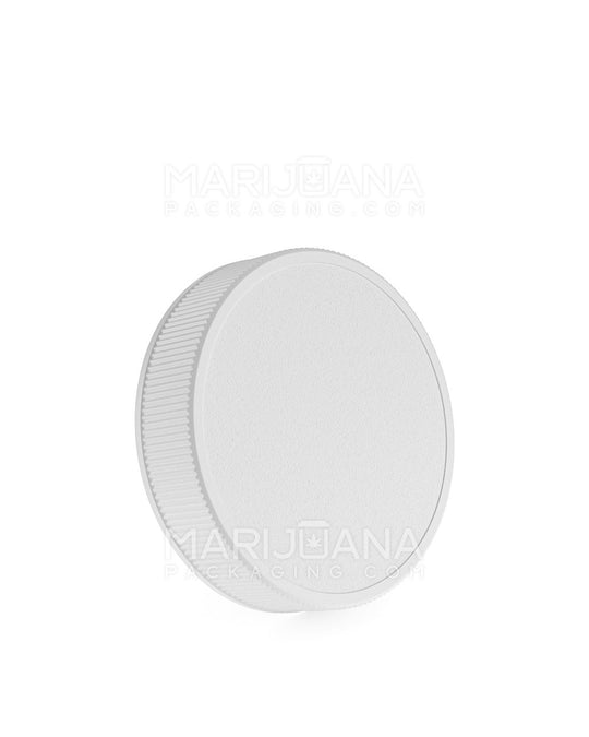 Ribbed Screw Top Plastic Caps | 63mm - Semi Gloss White | Sample - 1