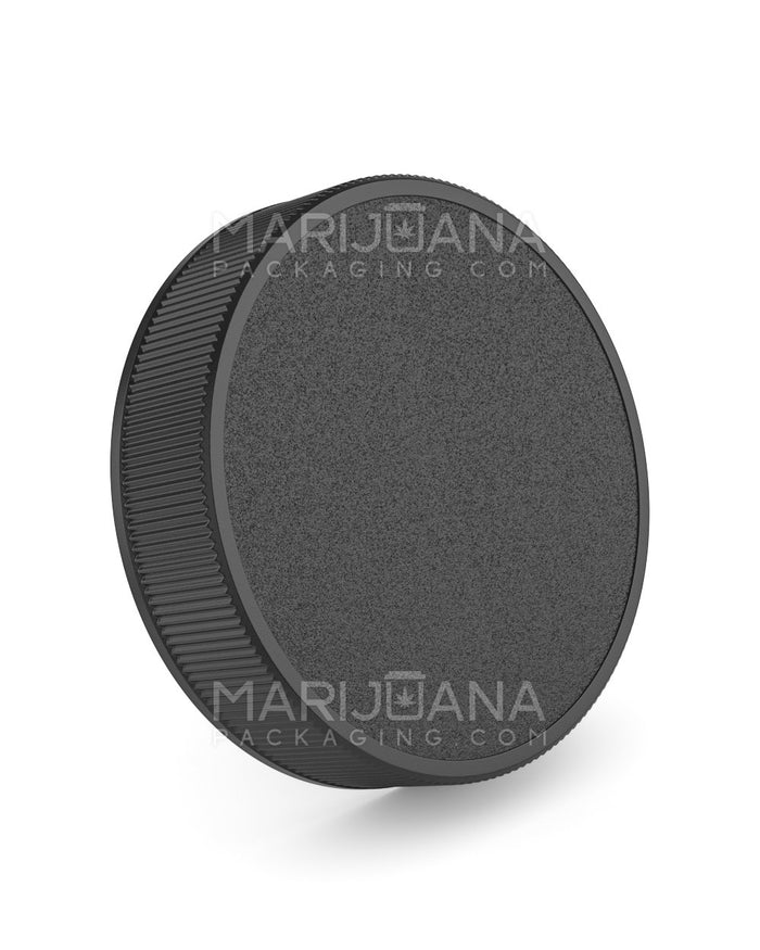 Ribbed Screw Top Plastic Caps | 80mm - Semi Gloss Black | Sample Image