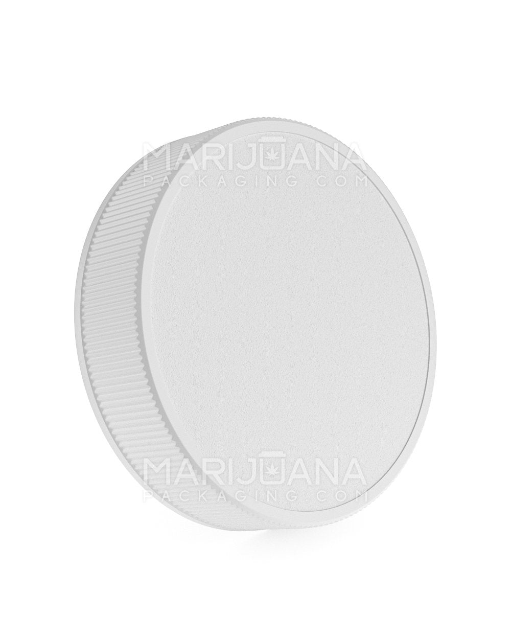 Ribbed Screw Top Plastic Caps | 80mm - Semi Gloss White | Sample - 1