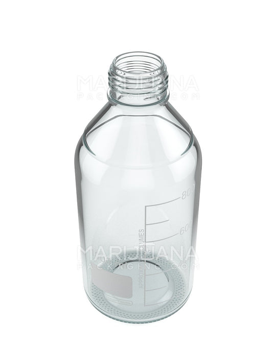 Glass Reagent Lab Bottle w/ Blue Screw Top Cap | 45mm - 1000ml - 24 Count - 6