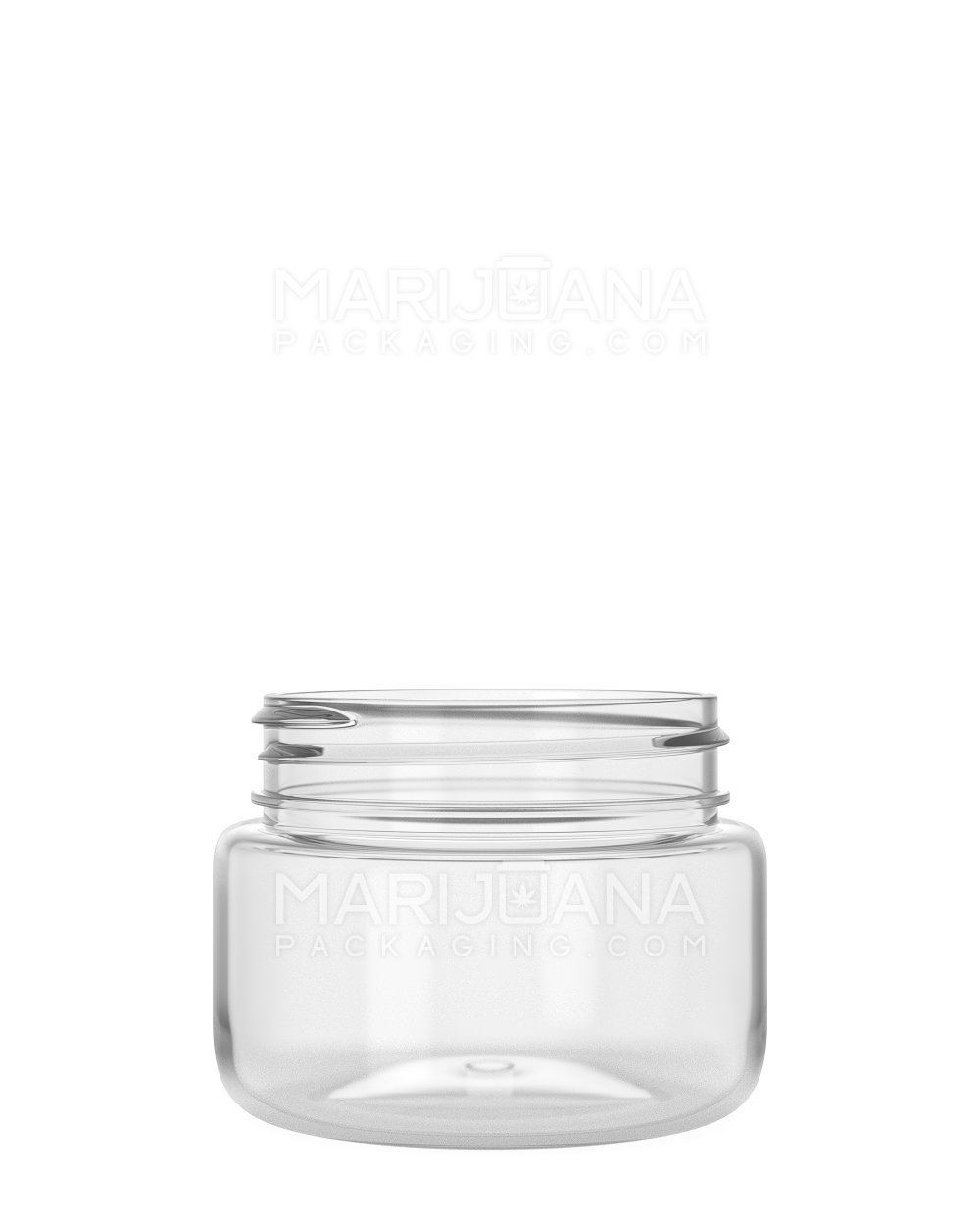 Rounded Base Clear Plastic Jars | 53mm - 2.5oz | Sample - 1