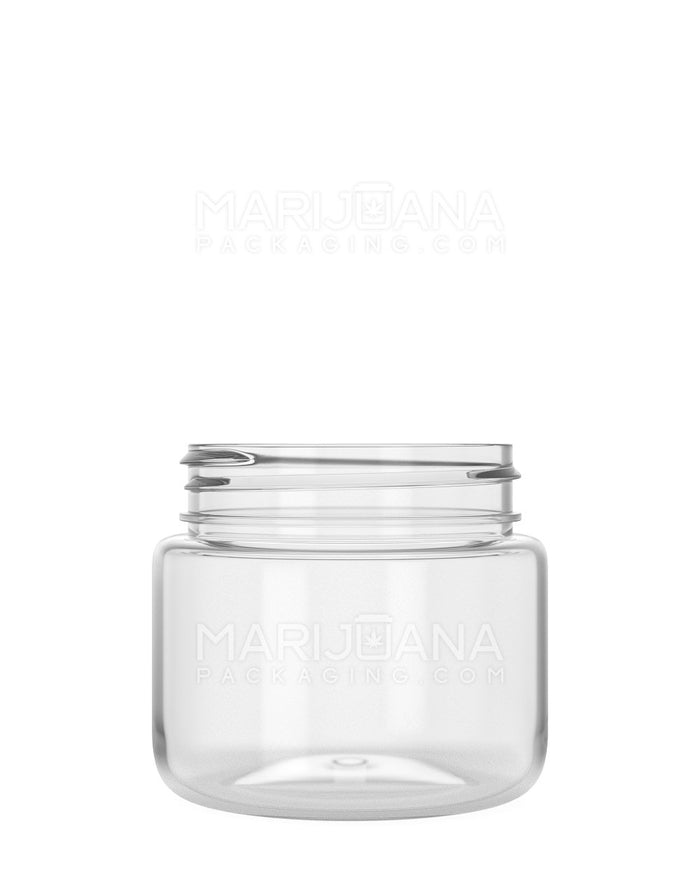 Rounded Base Clear Plastic Jars | 53mm - 3.75oz | Sample Image