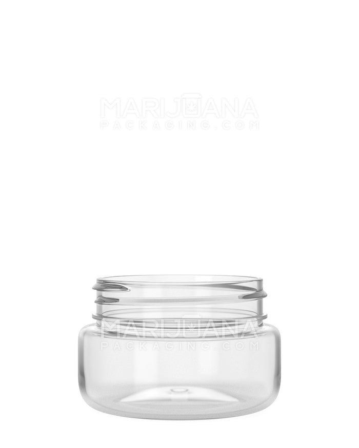 Rounded Base Clear Plastic Jars | 53mm - 2oz | Sample Image