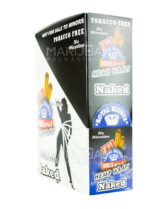 ROYAL BLUNTS | 'Retail Display' XXL Hemp Wraps | 100mm - Naked - 25 Count - 2