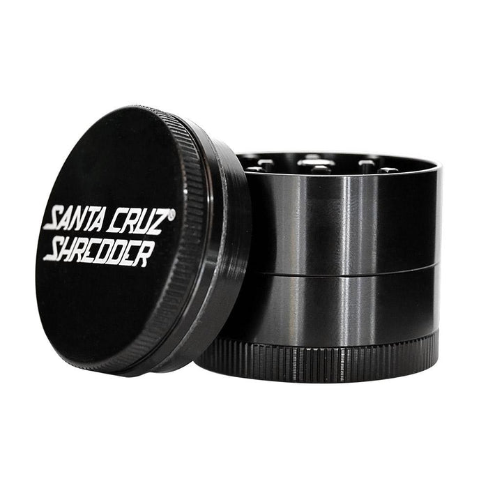 SANTA CRUZ SHREDDER | Magnetic Alumnium Grinder | 4 Piece - 42mm - Black Image