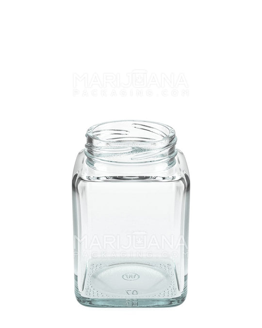 Square Glass Jars with Cap | 4oz - Clear Glass - 120 Count - 3