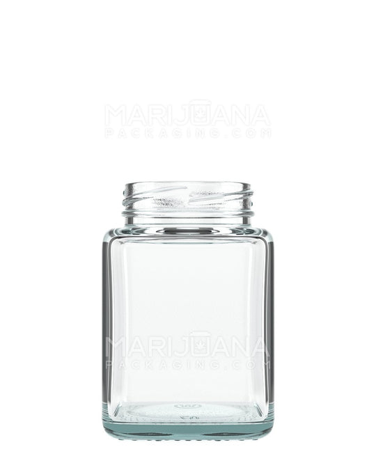 Square Glass Jars with Cap | 4oz - Clear Glass - 120 Count - 2