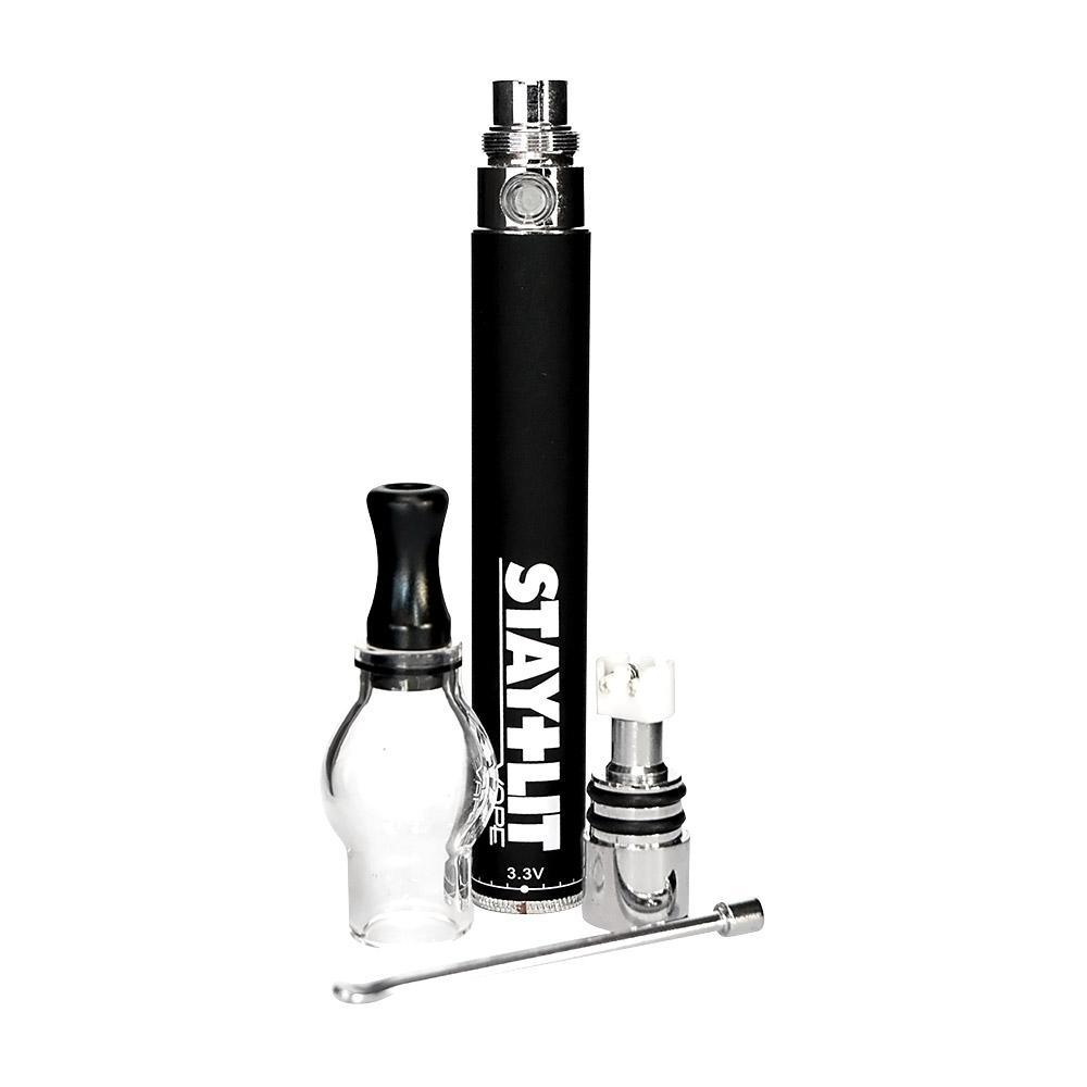 STAYLIT | Adjustable Vaporizer w/ Glass Globe - Black - 3