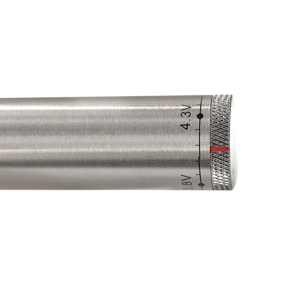 STAYLIT | V2 Adjustable Twist Battery 900mah - Silver - 6