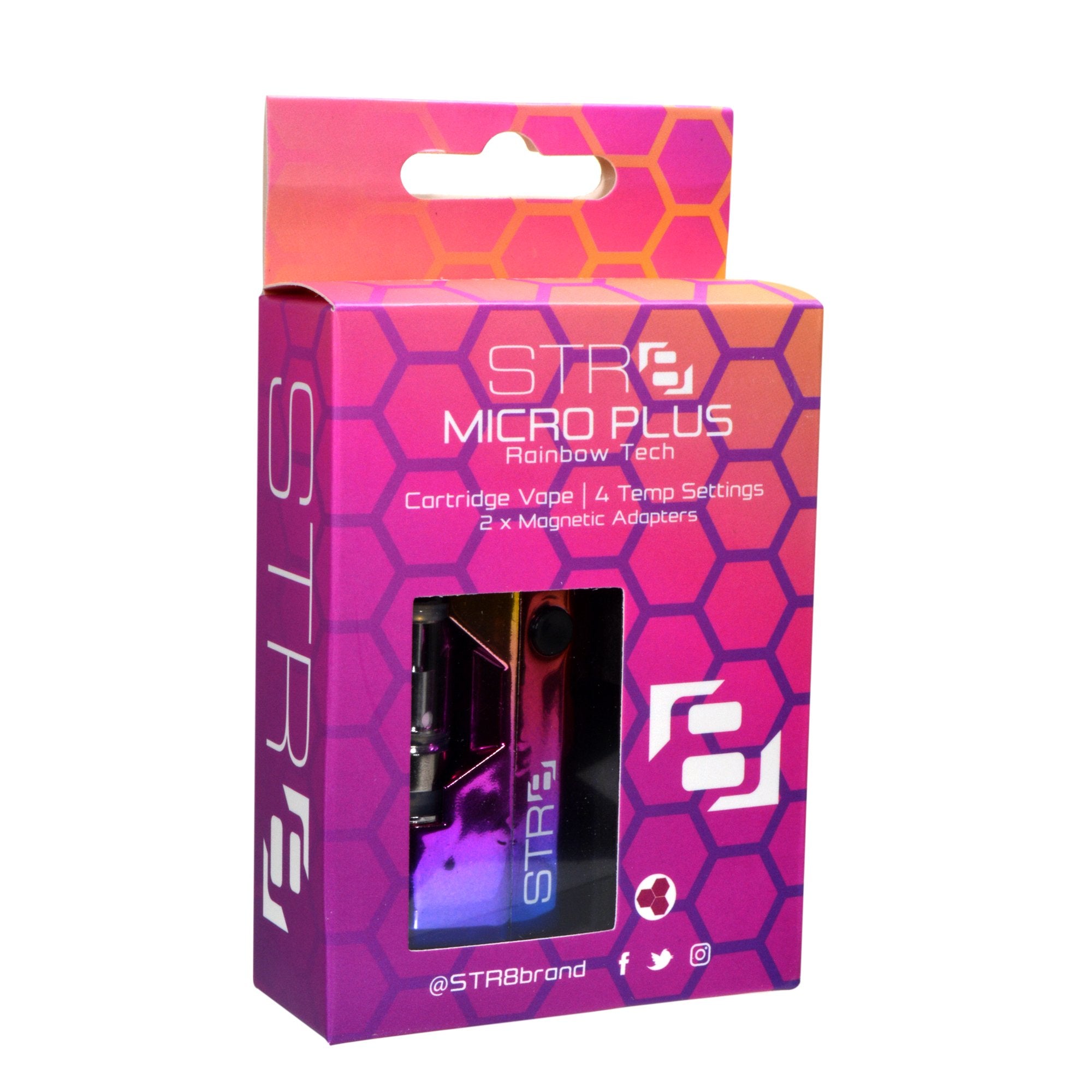 STR8 | 'Retail Display' Micro Plus Vape Battery | 500 mAh - Rainbow - 12 Count - 3