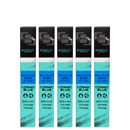 STR8 | Revolve Evod Vape Battery | 650mAh - Blue - 5 Count - 2