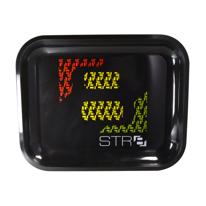 STR8 | Rollin Rasta Rolling Tray | 14.6in x 11.8in - Large - Metal Image