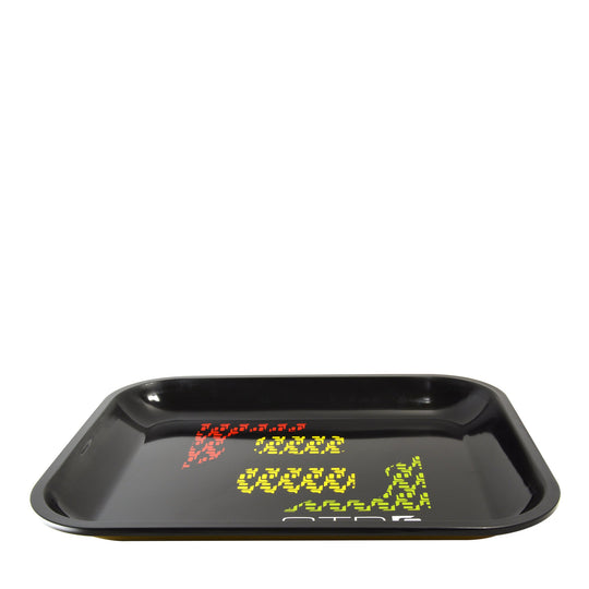 STR8 | Rollin Rasta Rolling Tray | 14.6in x 11.8in - Large - Metal - 3